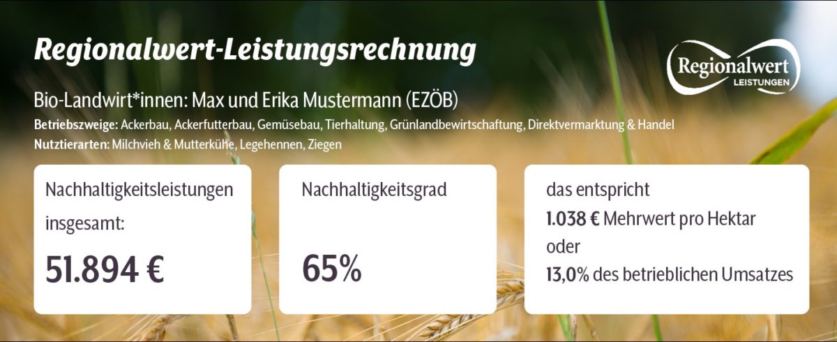 Regionalwert, Leitungsrechnung
